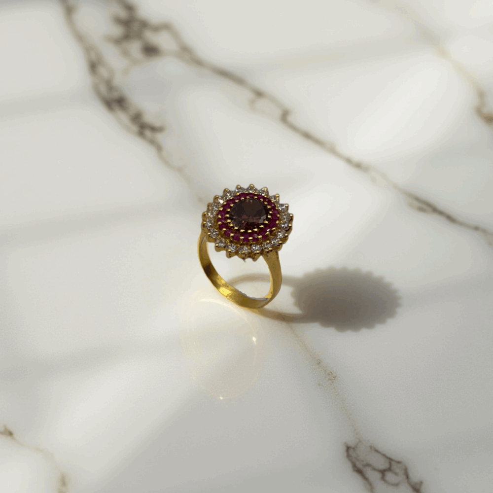 Ruby Bloom Ring