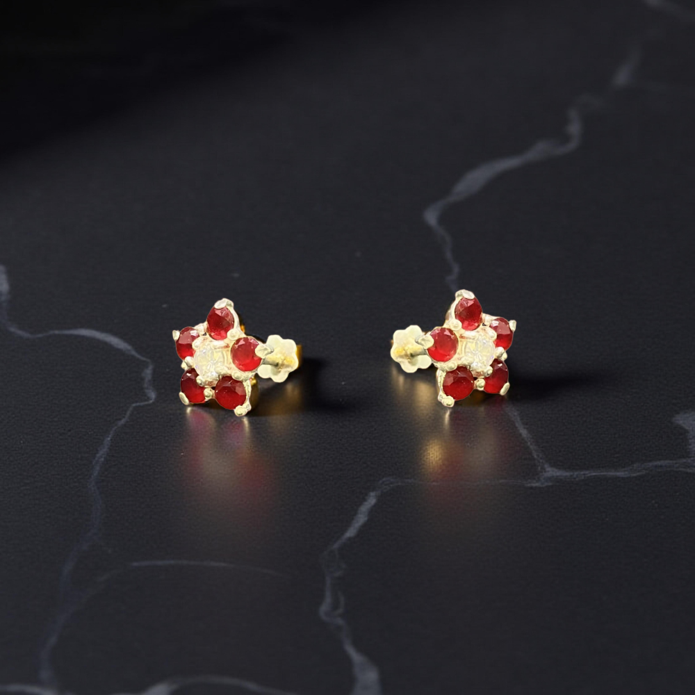 Ruby Blossom Stud